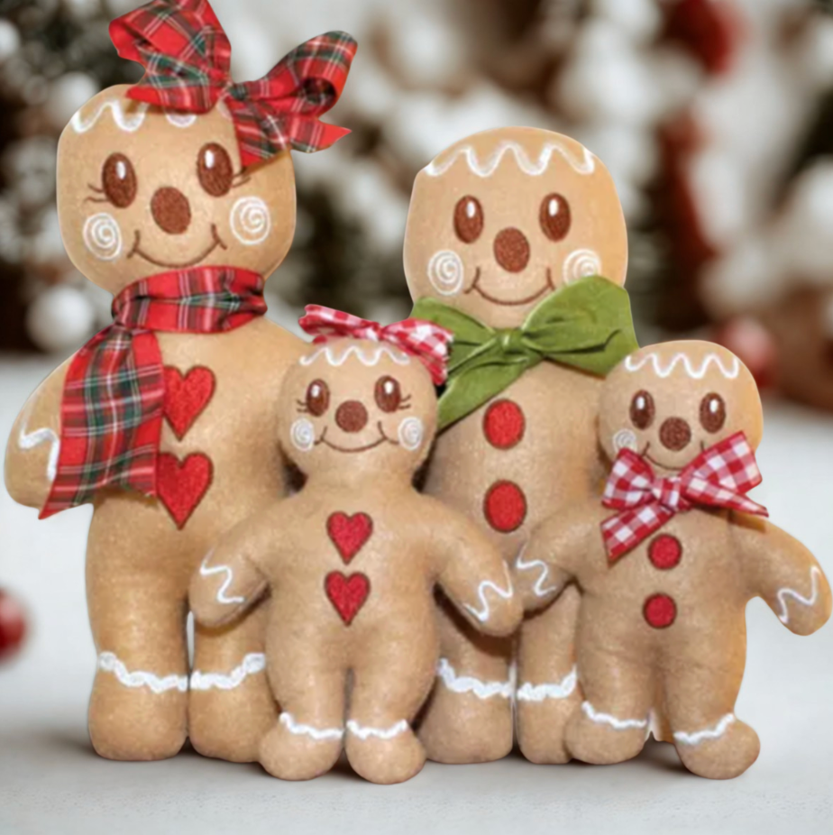 JJ 3D Gingerbread People