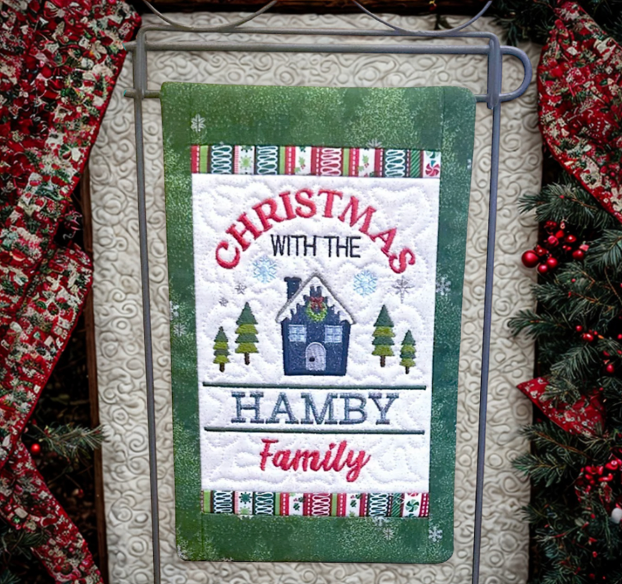 JJ Family Christmas Mini Quilt Hanger