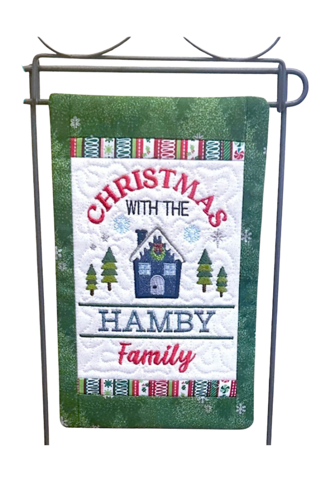 JJ Family Christmas Mini Quilt Hanger