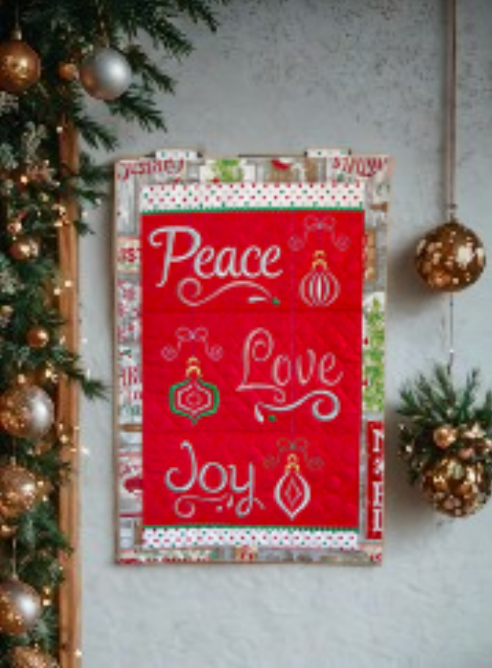 JJ Peace, Love, Joy Wall Hanging