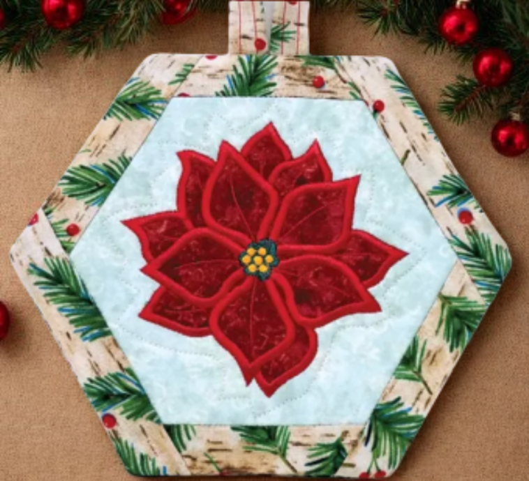 JJ Poinsettia Potholder