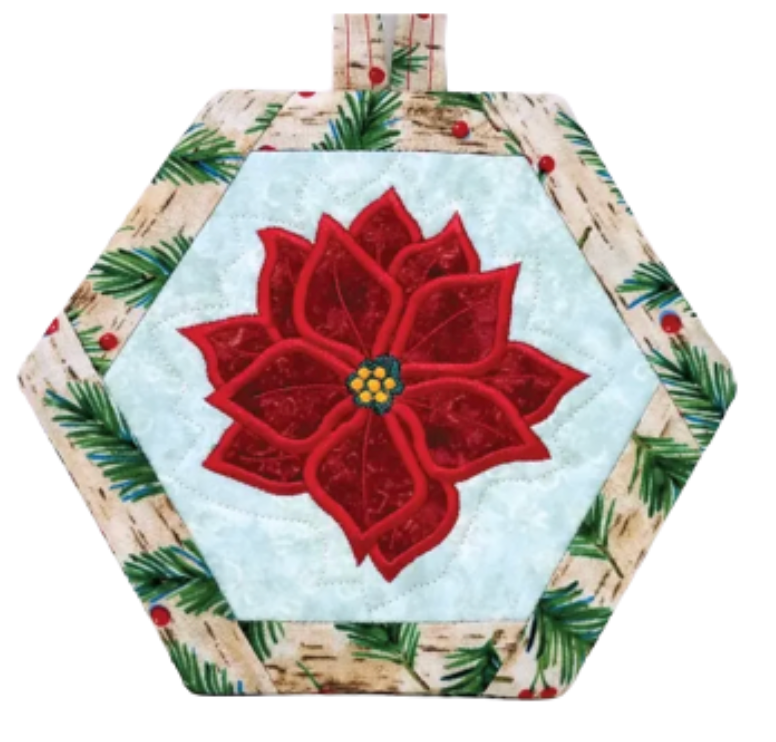 JJ Poinsettia Potholder