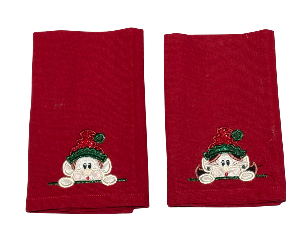 Matching Elf Tea Towels