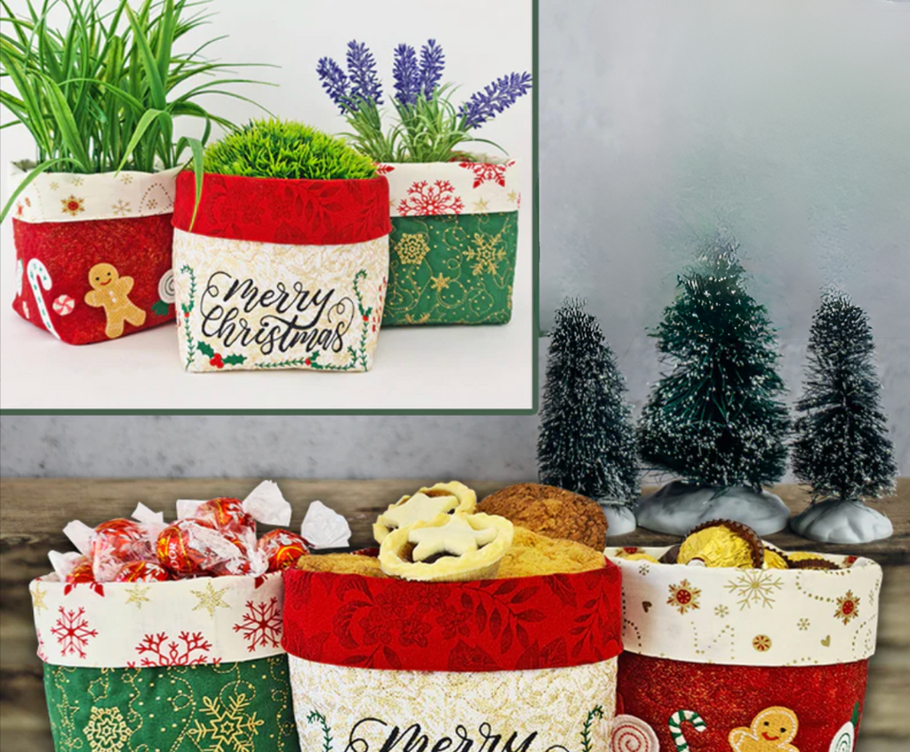 SP Christmas Fabric Baskets