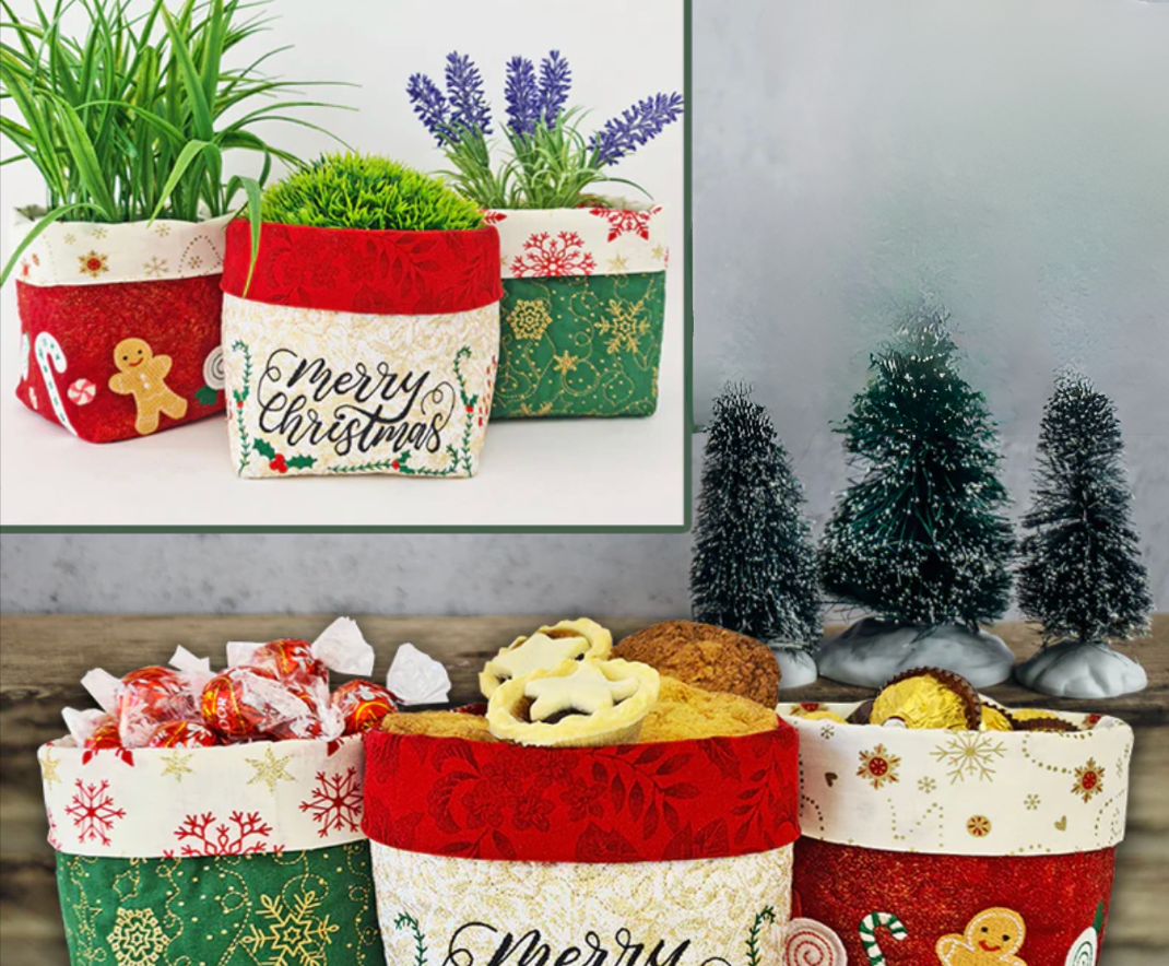 SP Christmas Fabric Baskets