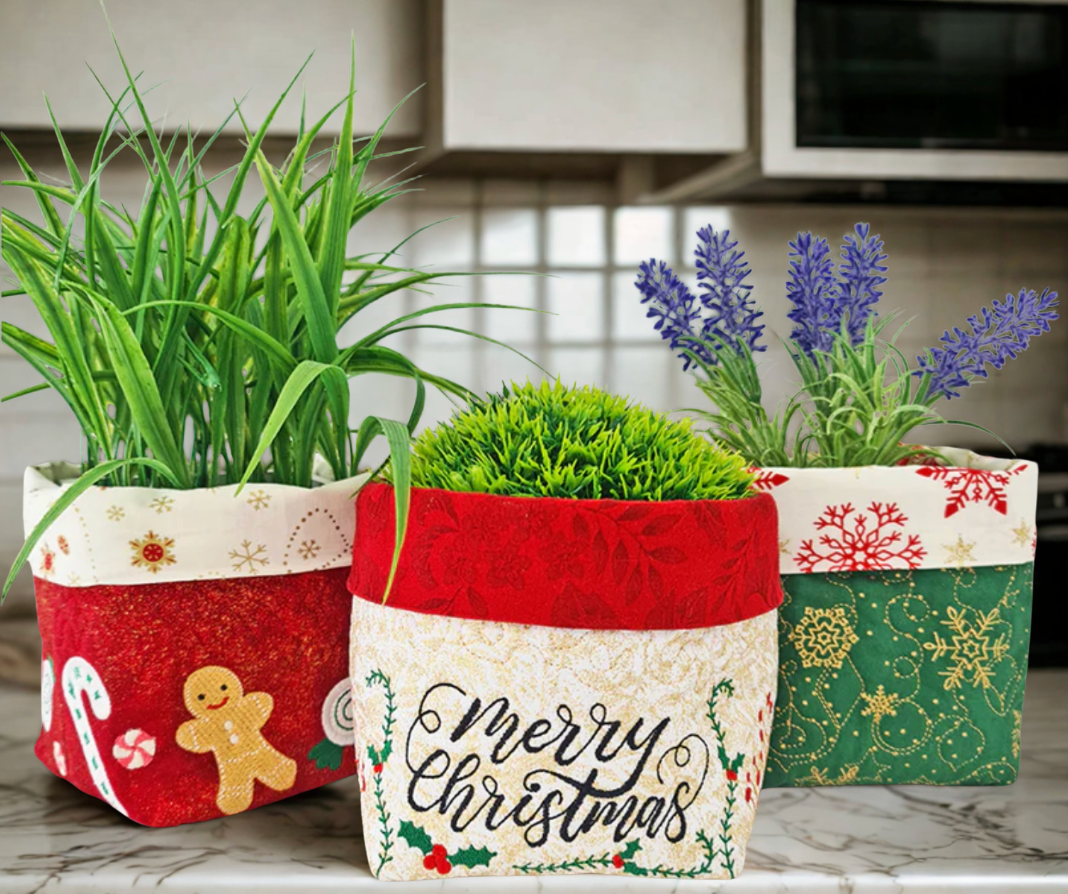 SP Christmas Fabric Baskets
