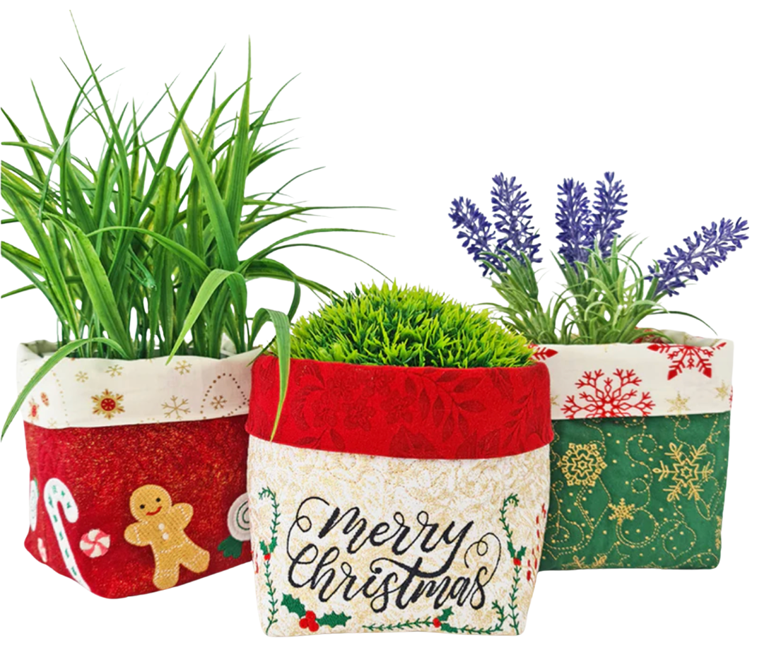 SP Christmas Fabric Baskets