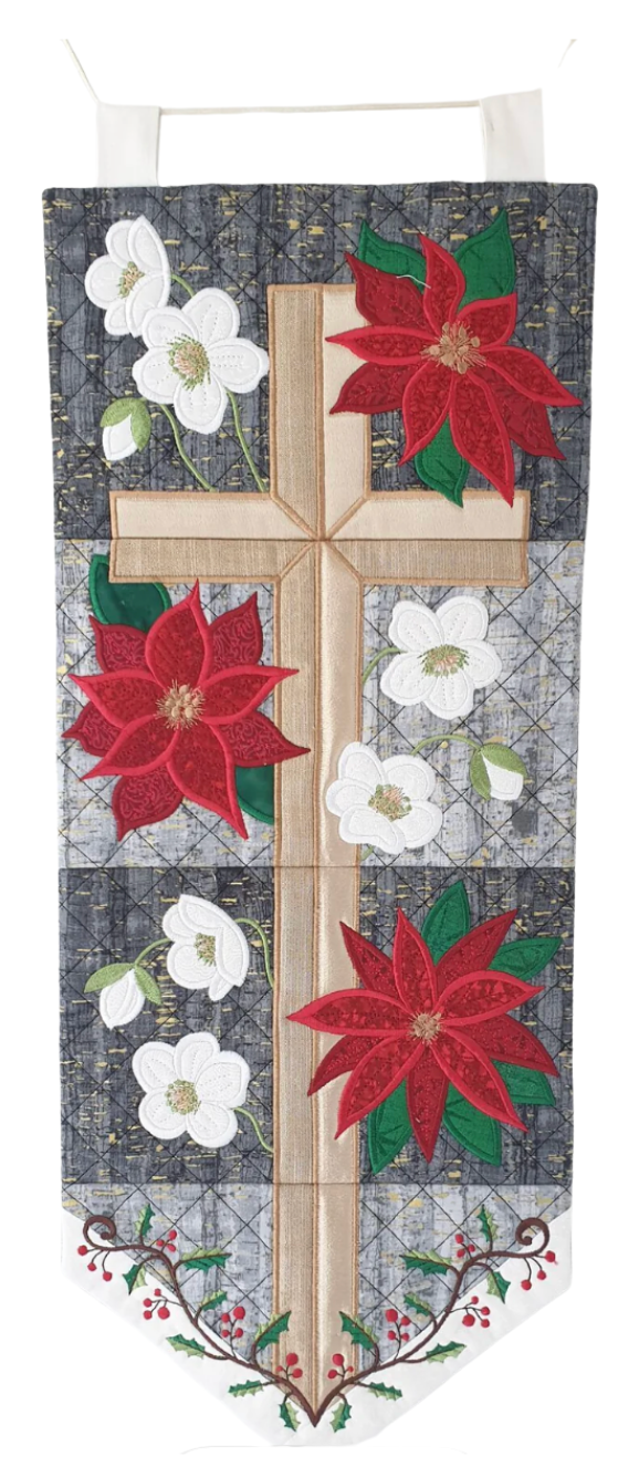 SP Cross and Christmas Flowers