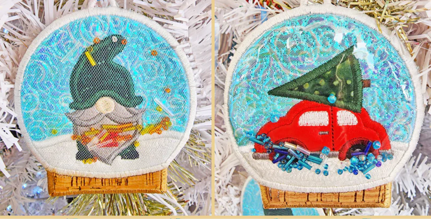 SP Snow Globes with Material