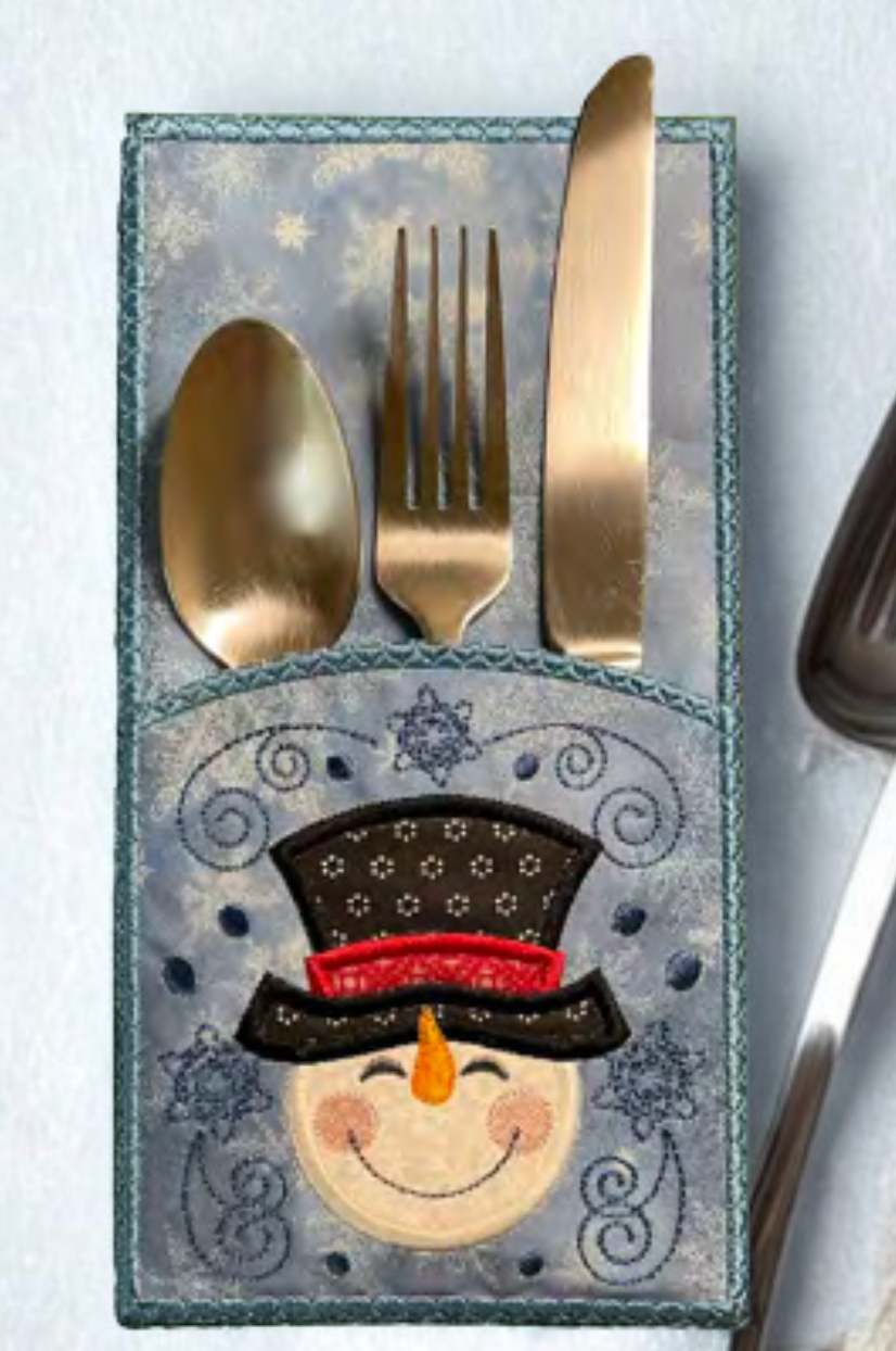 Snowman Utensil Holder