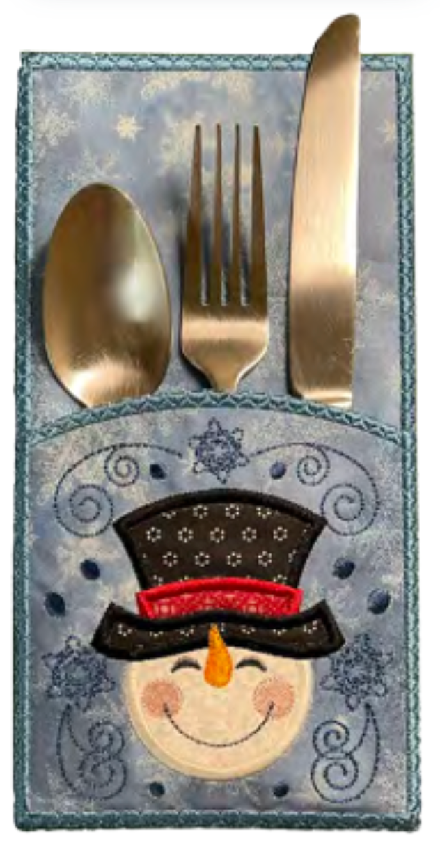 Snowman Utensil Holder